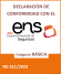 Declaración de conformidad con el ENS