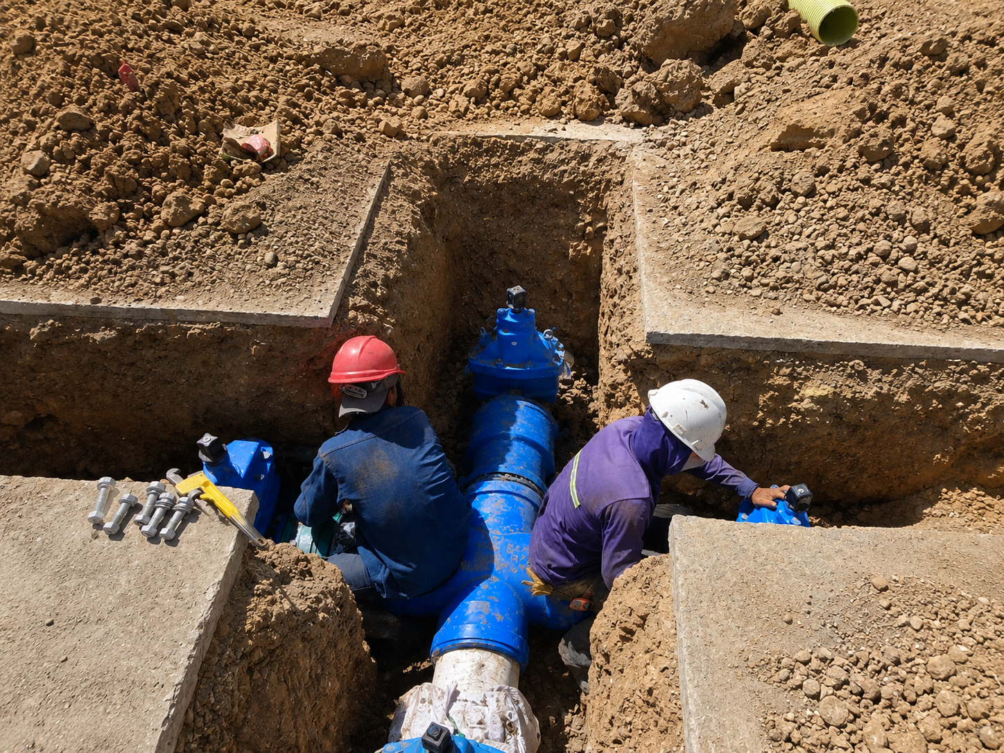Dos kilómetros de tubería fueron instalados en el sector La Primavera.