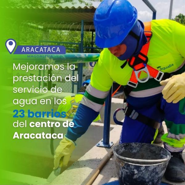 Aqualia mejora presión del servicio de agua potable en el sector centro de Aracataca con la optimización de la Planta de Tratamiento San José