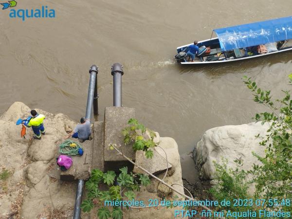 Aqualia mejora capacidad de captación en el río Magdalena