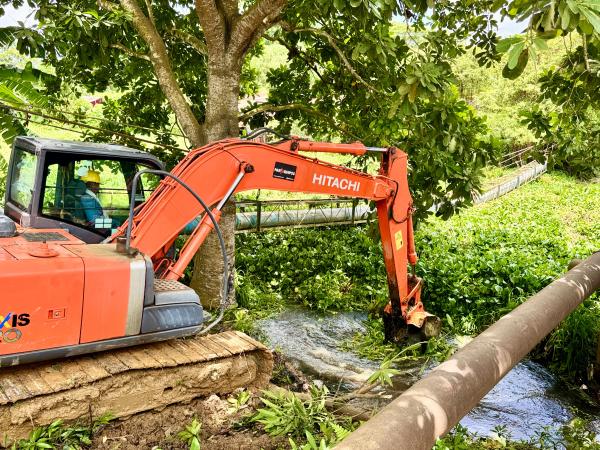 Aqualia y autoridades locales protegen la conducción de agua potable de Ciénaga de Oro y Sahagún ante emergencias por lluvias