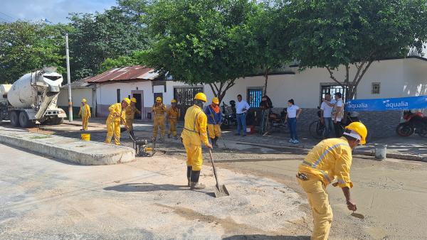 Finaliza la optimización en la red de alcantarillado barrio San Luis sector la cruz en el municipio de Flandes