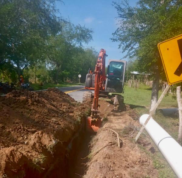 Inicia la construcción de la   línea de impulsión de agua potable desde la Estación de Bombeo de Agua Potable Momil hasta la EBAP Tuchín