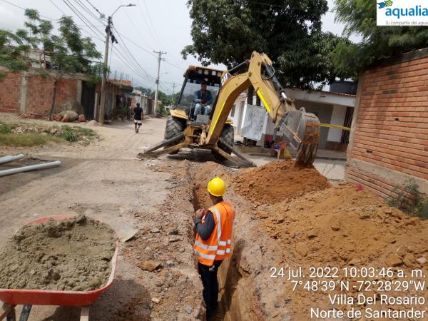 Aqualia avanza con el Plan de Obras e Inversión propuesto para este año en el municipio de Villa del Rosario