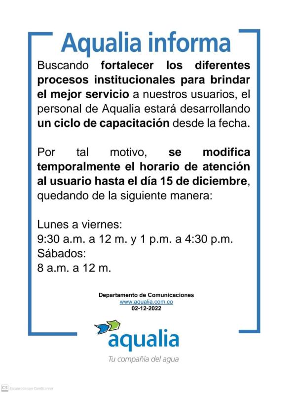 Aqualia, Villa del Rosario, Acueducto, Alcantarillado