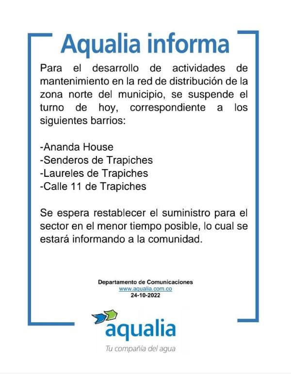 Suspendido turno de acueducto en zona norte de Villa del Rosario