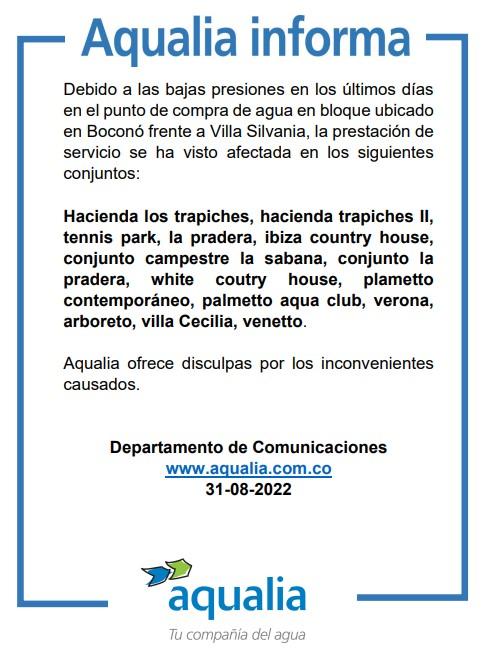 Afectada la prestación del servicio de acueducto en la Zona Norte y Boconó en Villa del Rosario