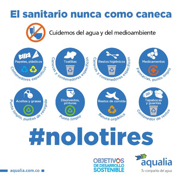 #nolotires el sanitario nunca como caneca