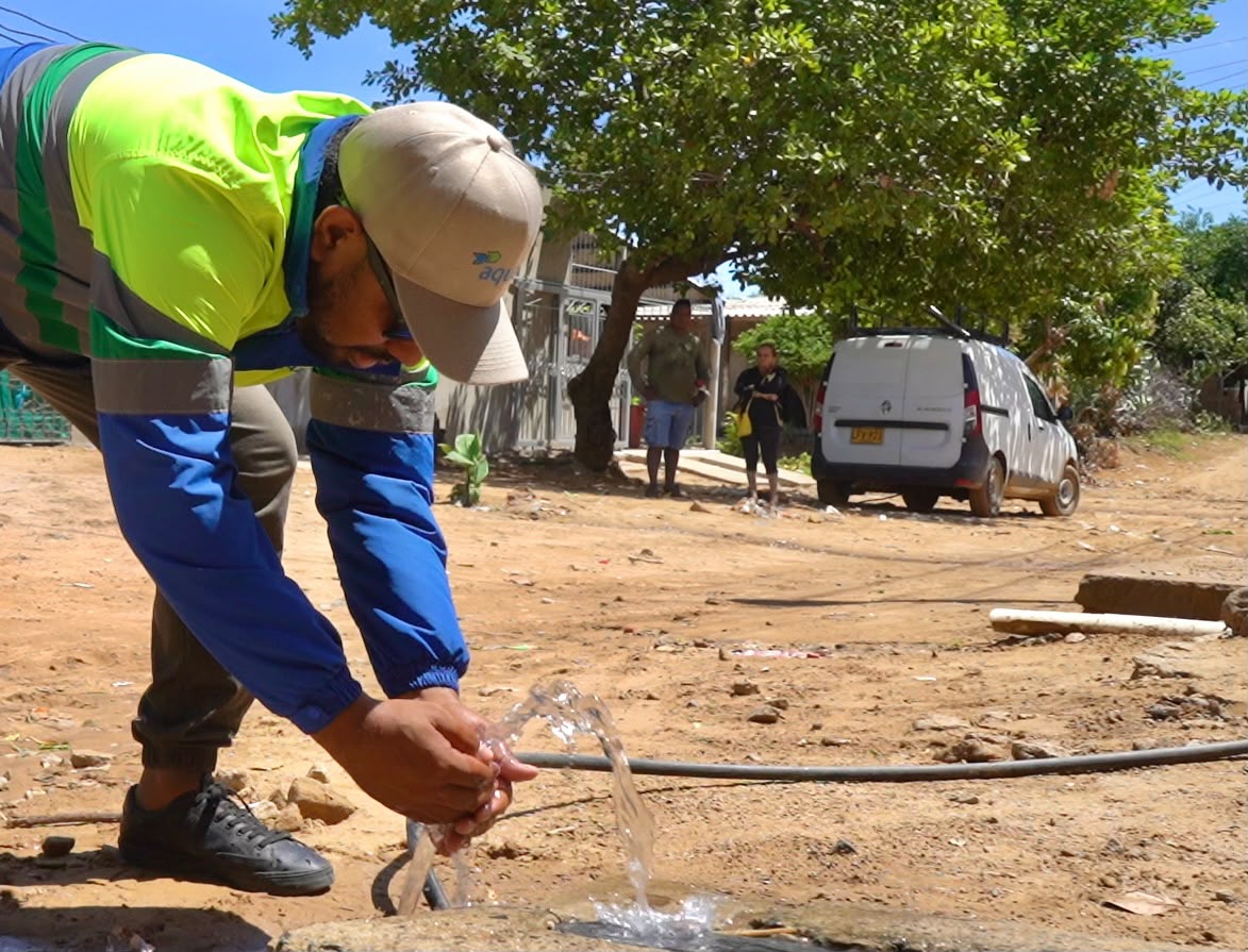 Agua potable por primera vez en Los Trupillos, Riohacha