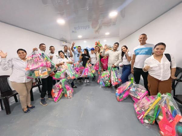Regalos a niños Navidad Riohacha 2024