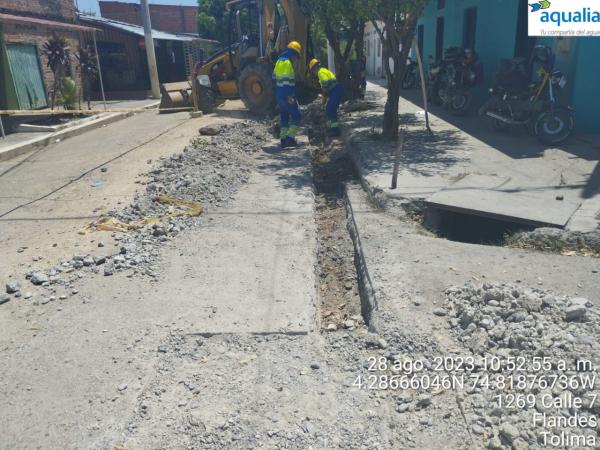 Aqualia inicia proyectos de inversión en redes de acueducto en el municipio de Flandes